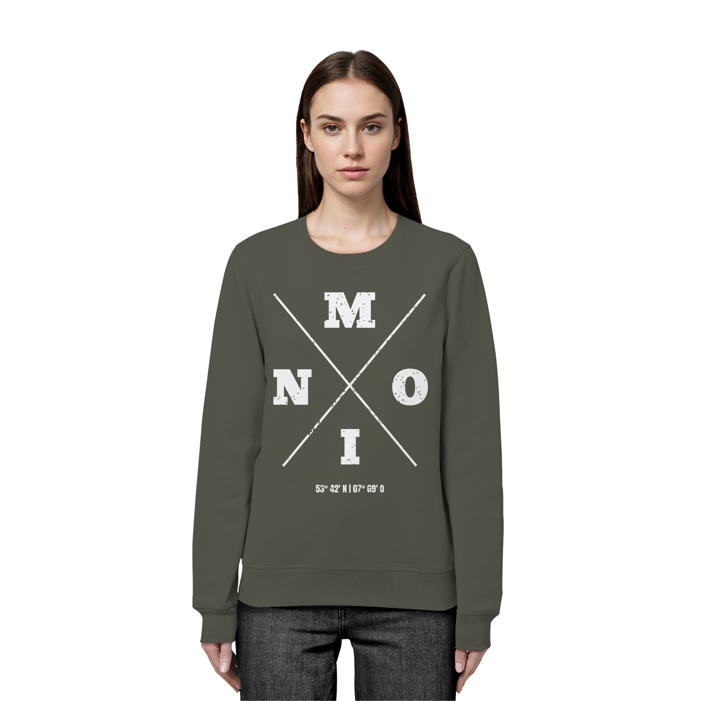 Moin Koordinaten | Lieblingsplatz am Meer | Unisex Sweatshirt Premium