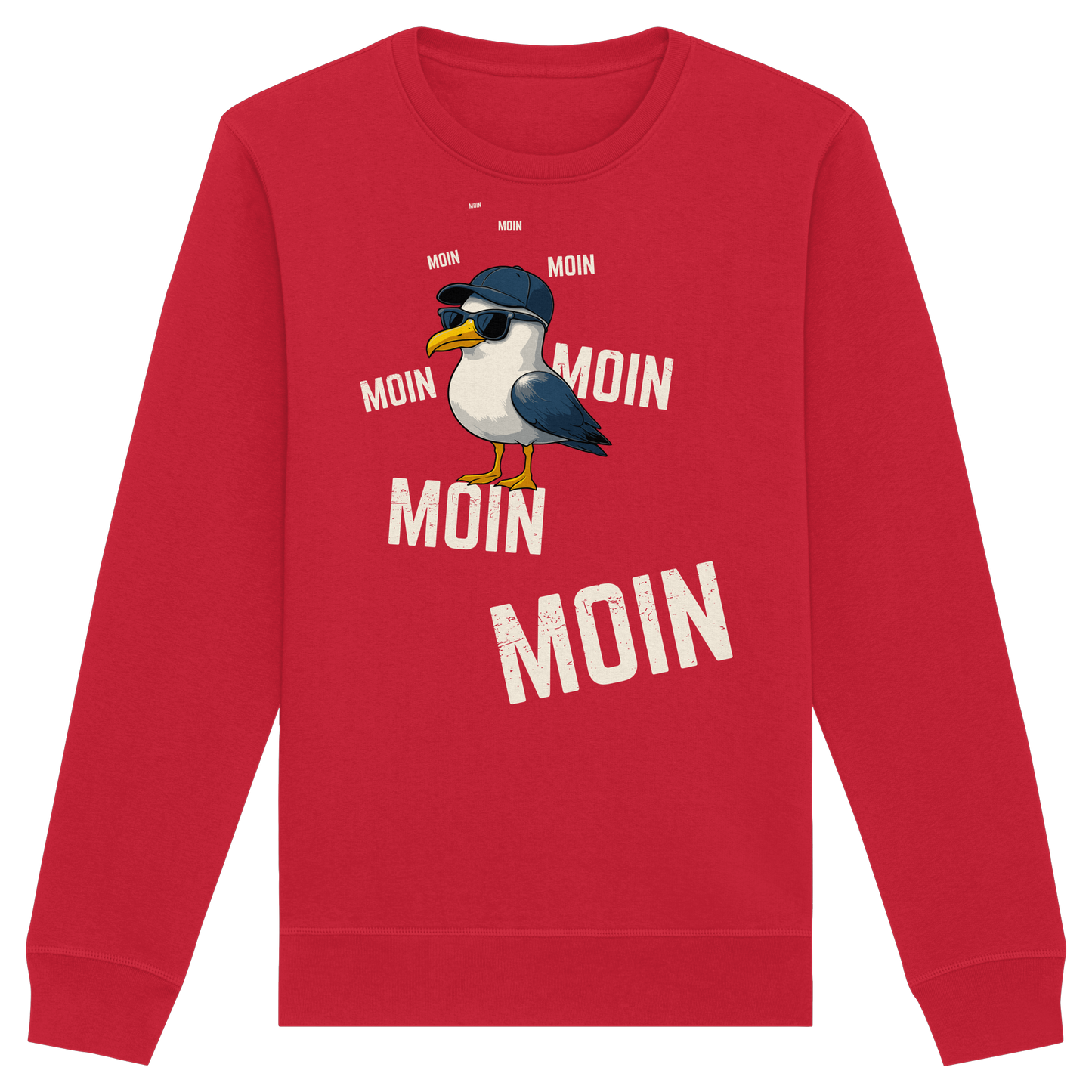 Moin Möwe | Urlaubsgefühl Nordsee | Unisex Sweatshirt Premium
