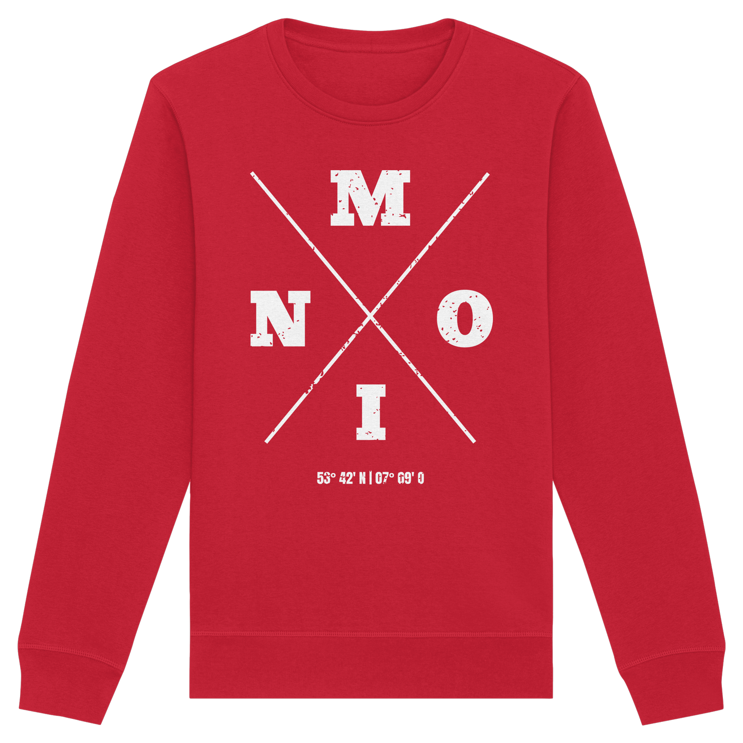 Moin Koordinaten | Lieblingsplatz am Meer | Unisex Sweatshirt Premium