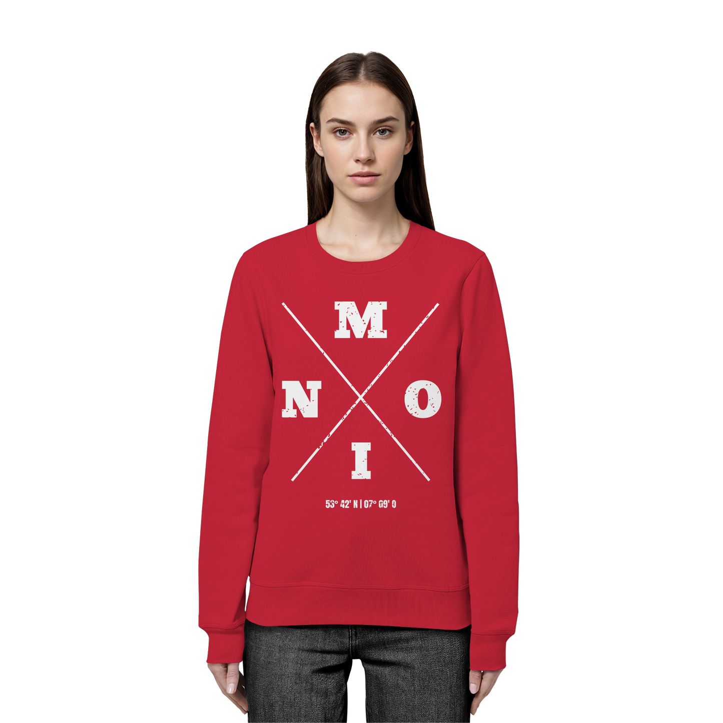 Moin Koordinaten | Lieblingsplatz am Meer | Unisex Sweatshirt Premium
