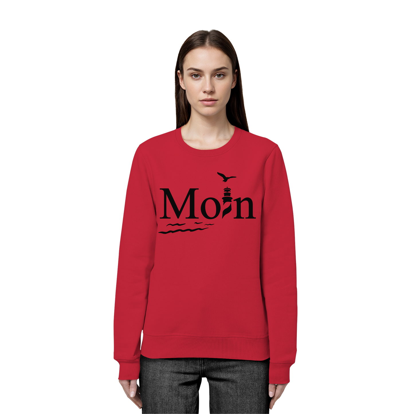 Moin Leuchtturm | Küstenliebe zeigen | Unisex Sweatshirt Premium