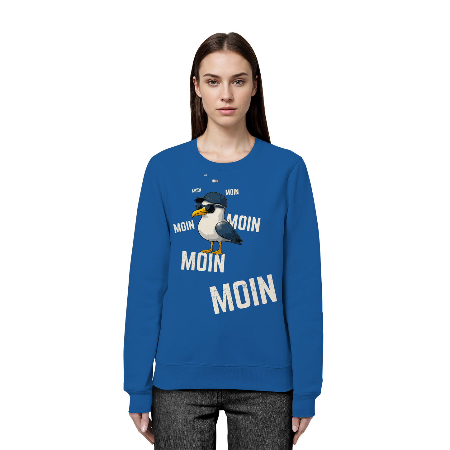Moin Möwe | Urlaubsgefühl Nordsee | Unisex Sweatshirt Premium