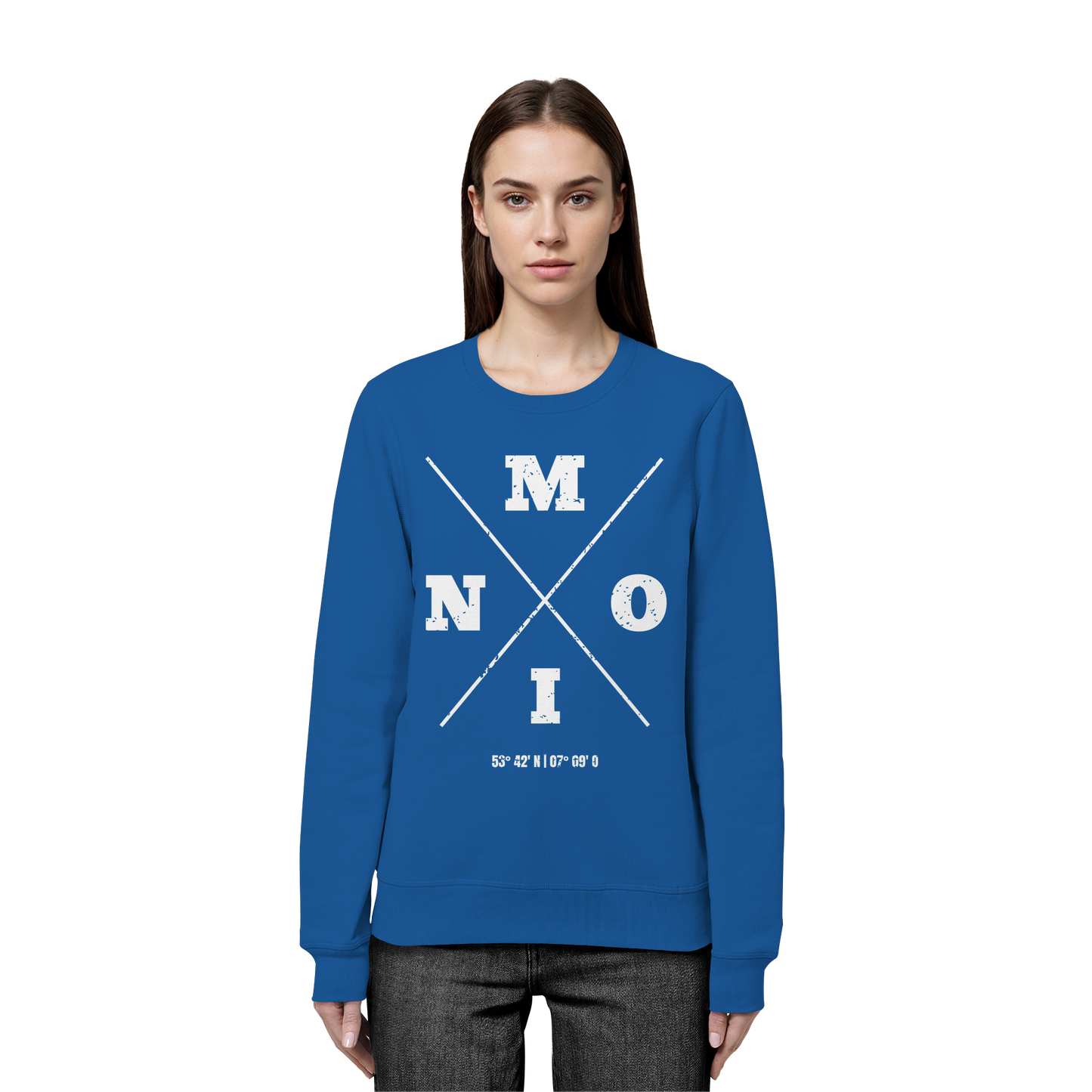 Moin Koordinaten | Lieblingsplatz am Meer | Unisex Sweatshirt Premium