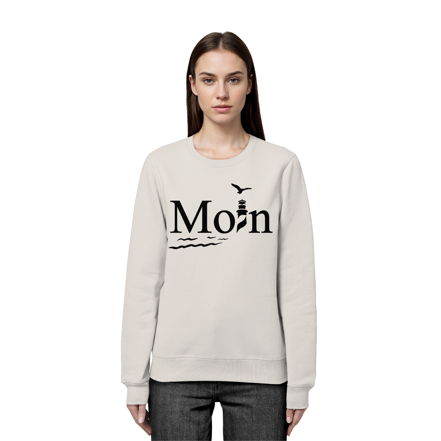 Moin Leuchtturm | Küstenliebe zeigen | Unisex Sweatshirt Premium