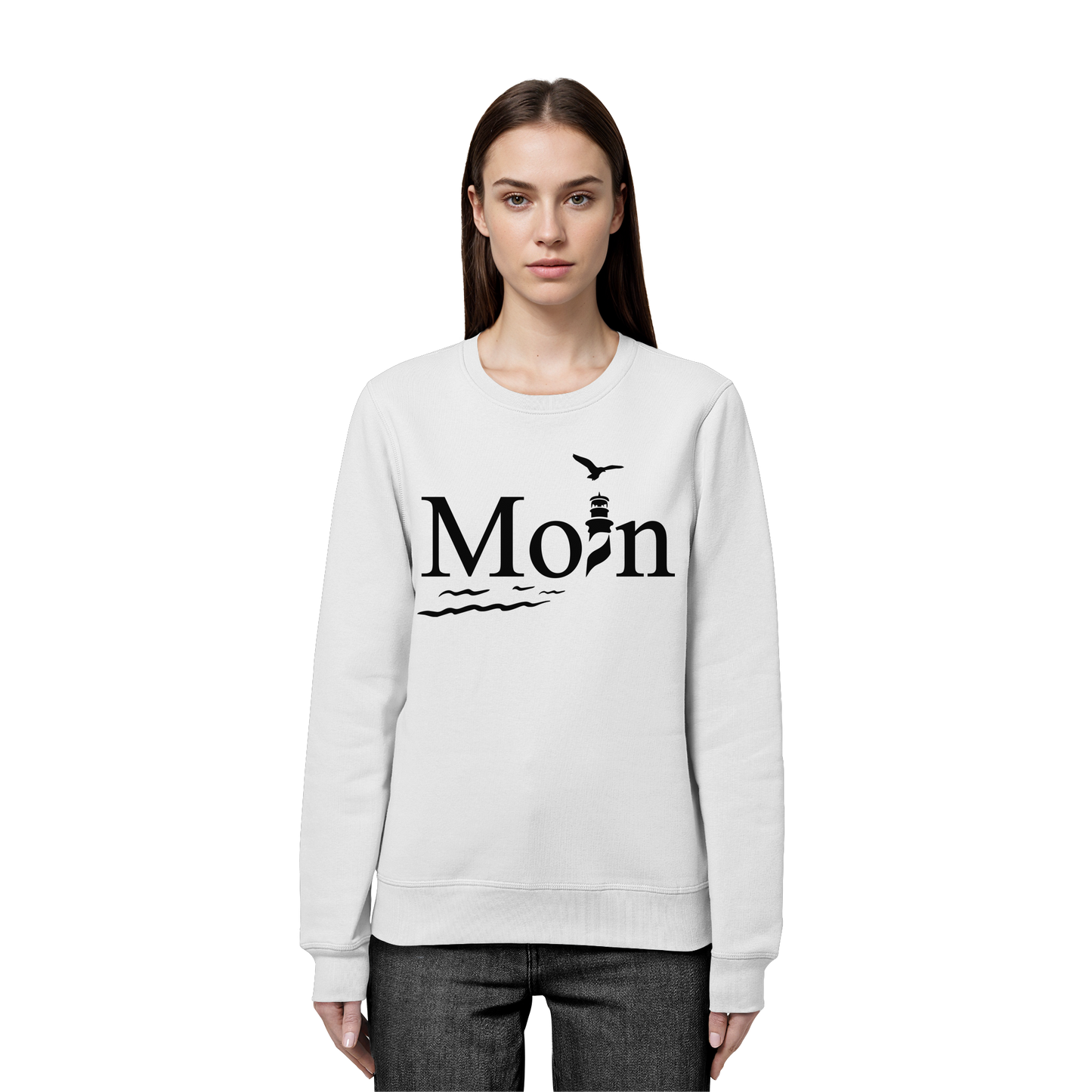 Moin Leuchtturm | Küstenliebe zeigen | Unisex Sweatshirt Premium