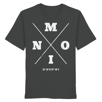 Moin Koordinaten | Heimat im Herzen | Unisex Shirt Premium