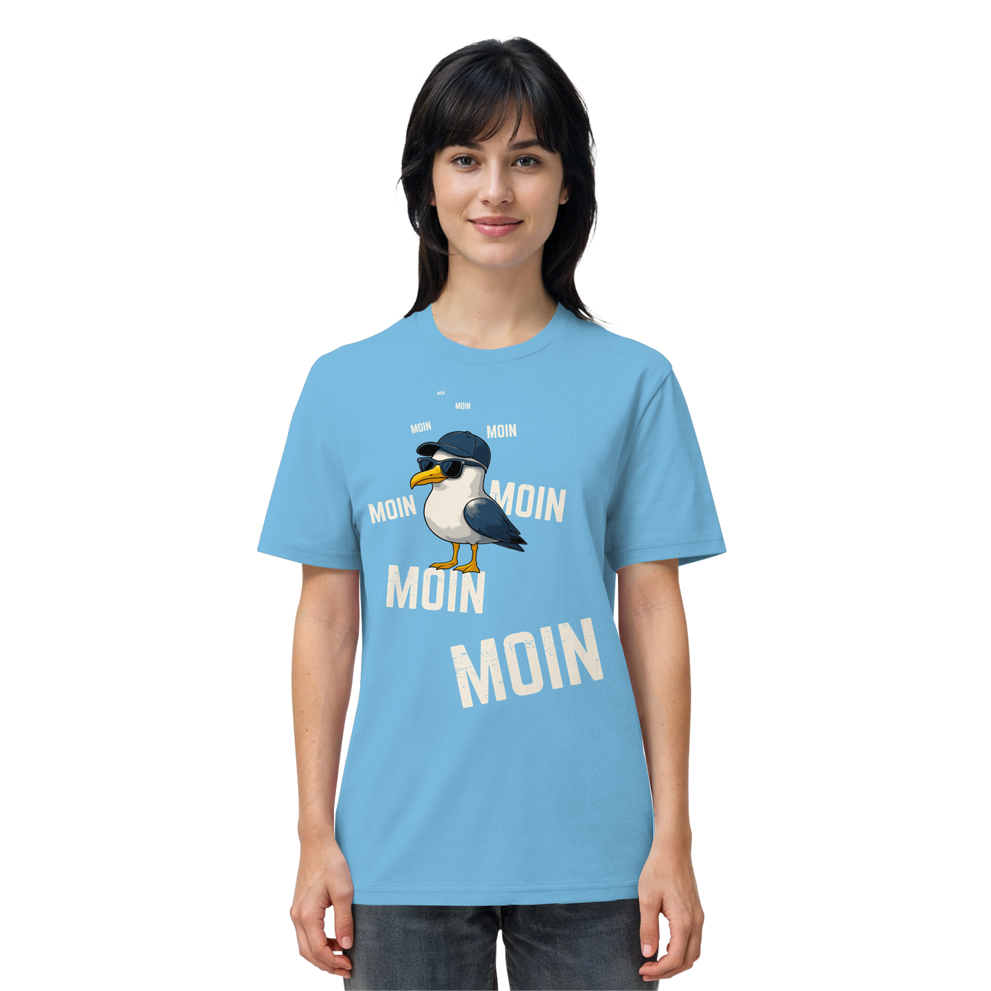 Moin Möwe | Maritimes Lebensgefühl | Unisex Shirt Premium