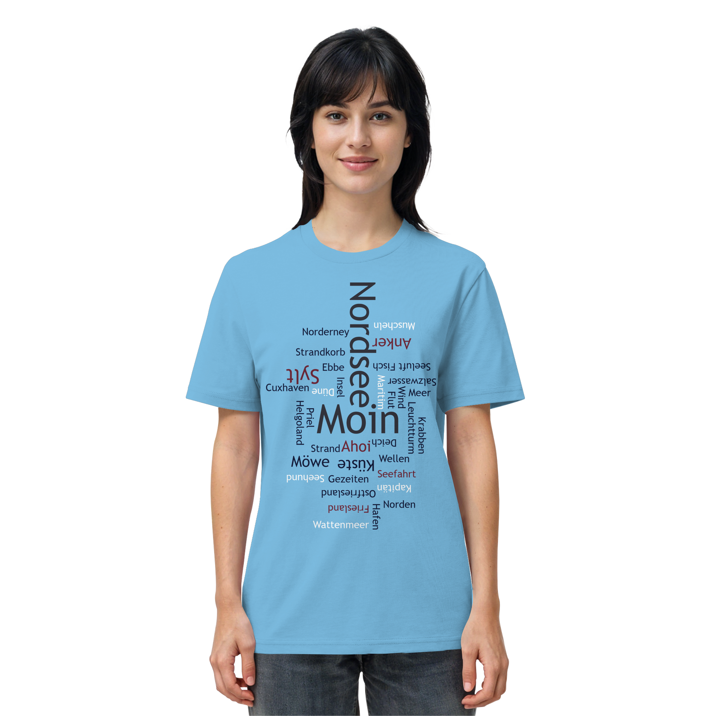 Nordsee Wortwolke | Meeresbrise spüren | Unisex Shirt Premium