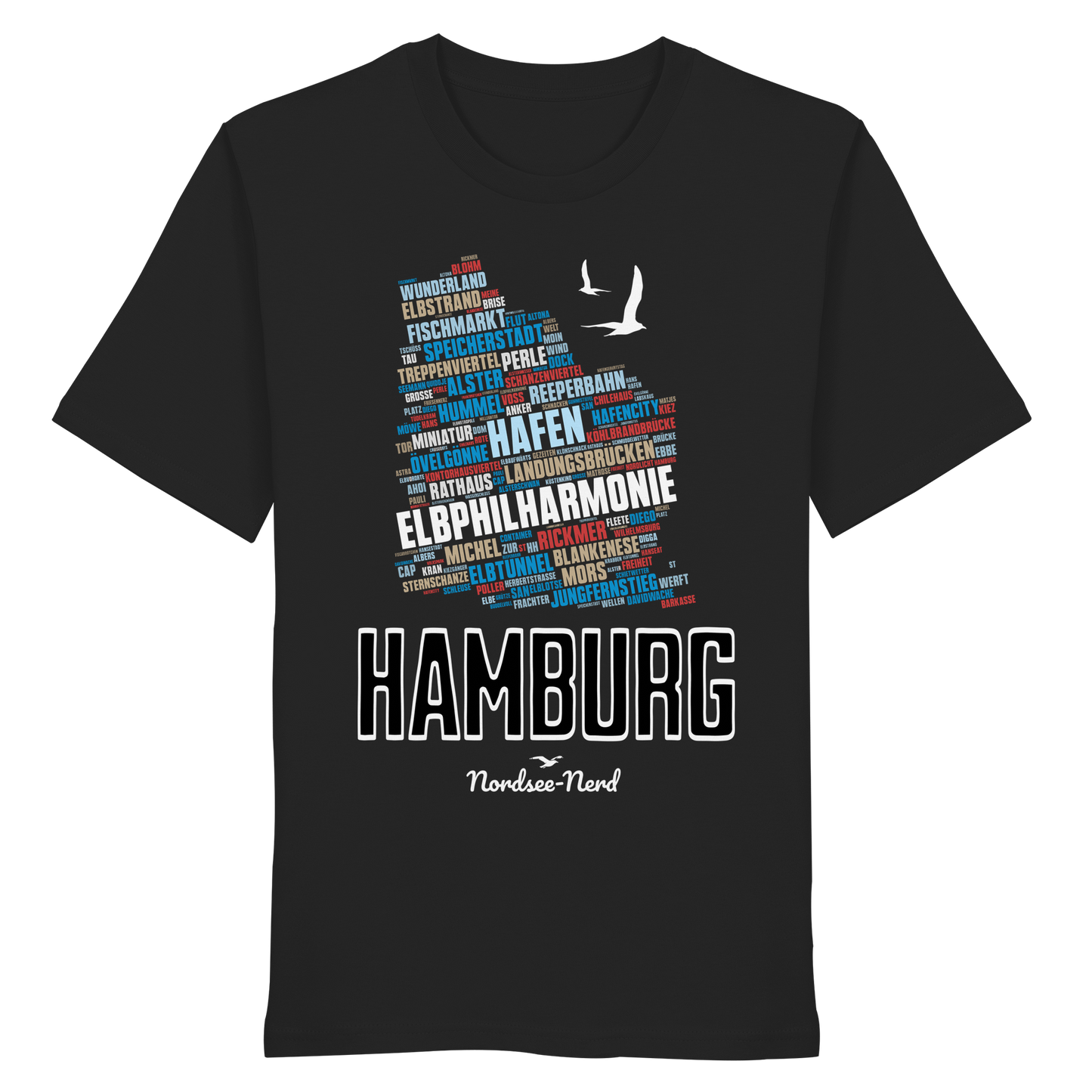 Hamburg  | Wortwolke | Unisex Shirt Premium