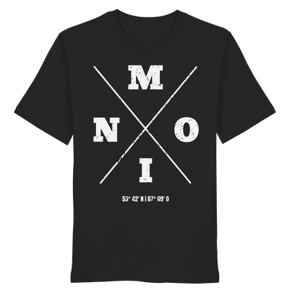 Moin Koordinaten | Heimat im Herzen | Unisex Shirt Premium