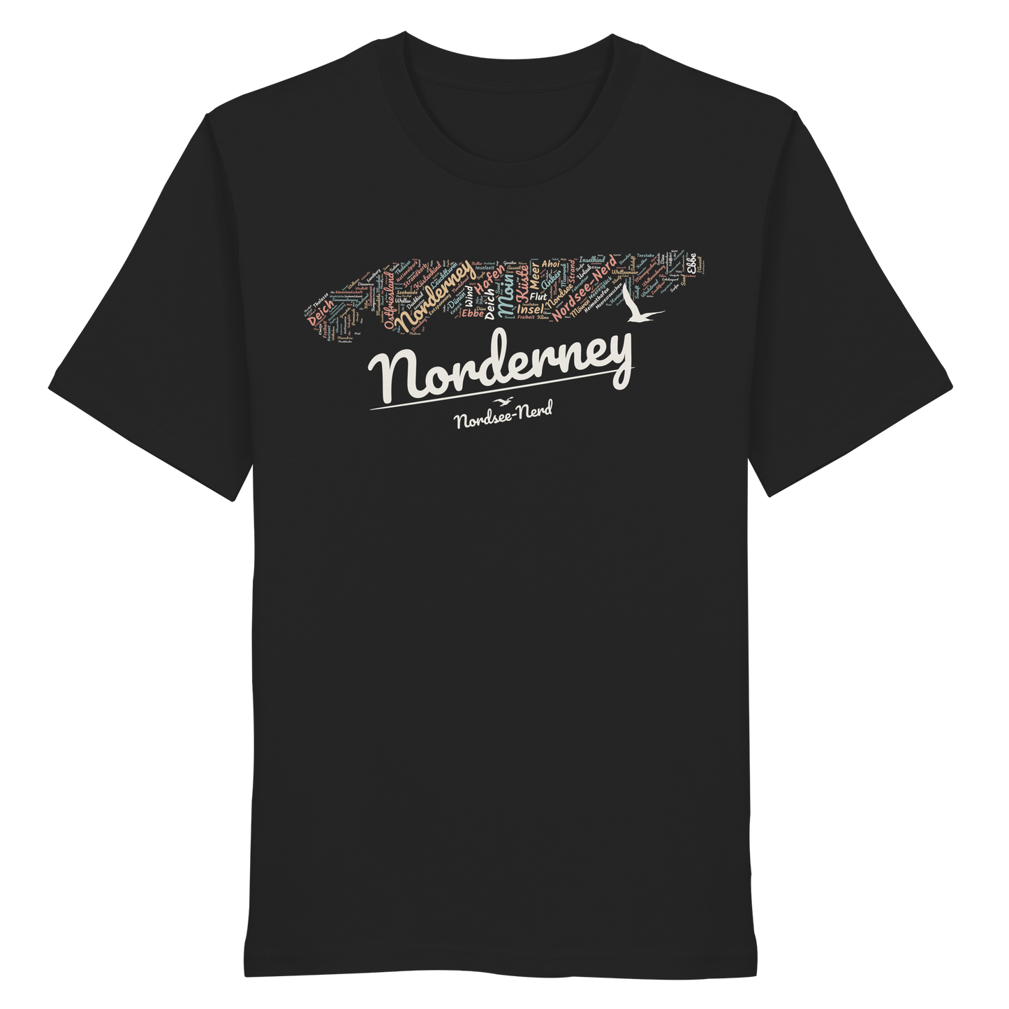 Norderney Wortwolke | 100% Bio-Baumwolle | Unisex Shirt Premium