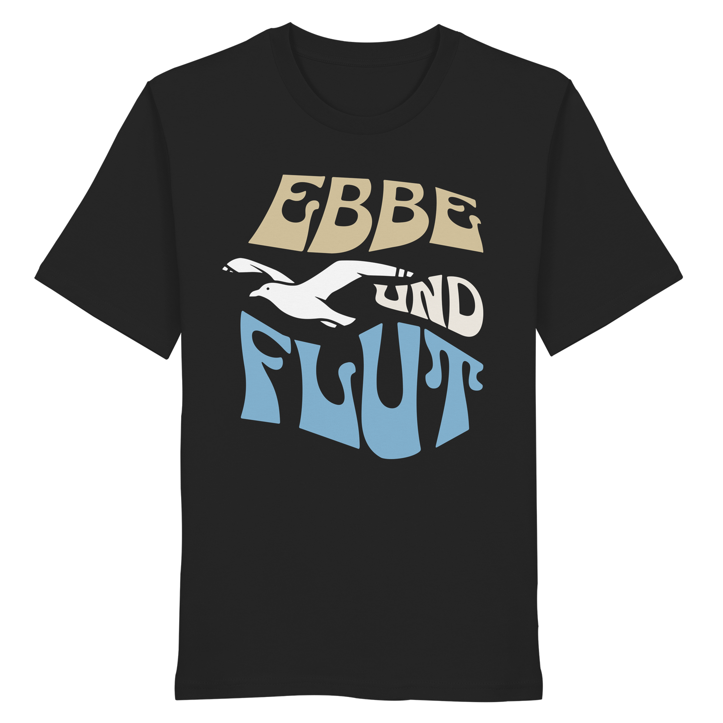 Ebbe & Flut Möwe | Unbeschwertheit genießen | Unisex Shirt Premium