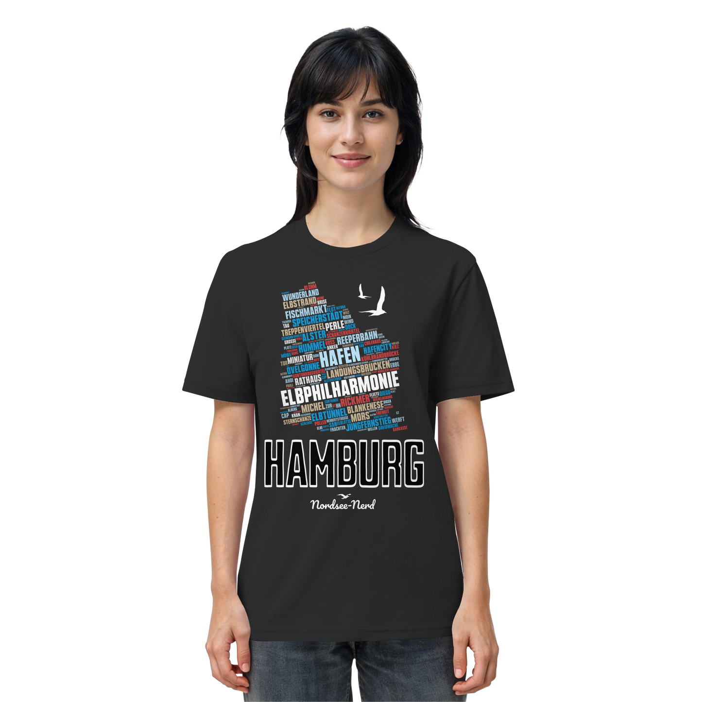 Hamburg  | Wortwolke | Unisex Shirt Premium