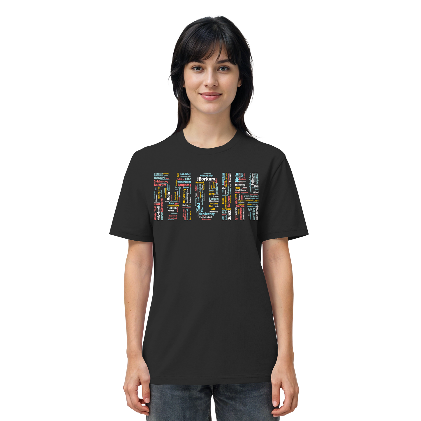 Moin Wortwolke | 100% Bio-Baumwolle | Unisex Shirt Premium