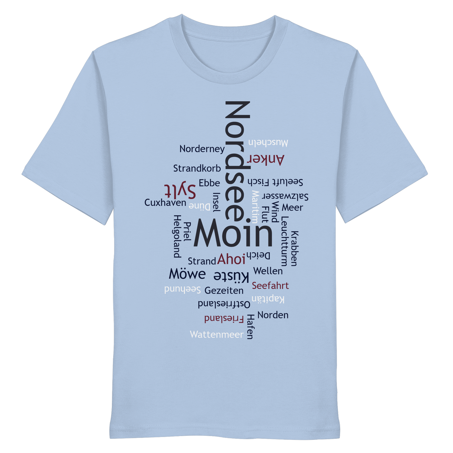 Nordsee Wortwolke | Meeresbrise spüren | Unisex Shirt Premium