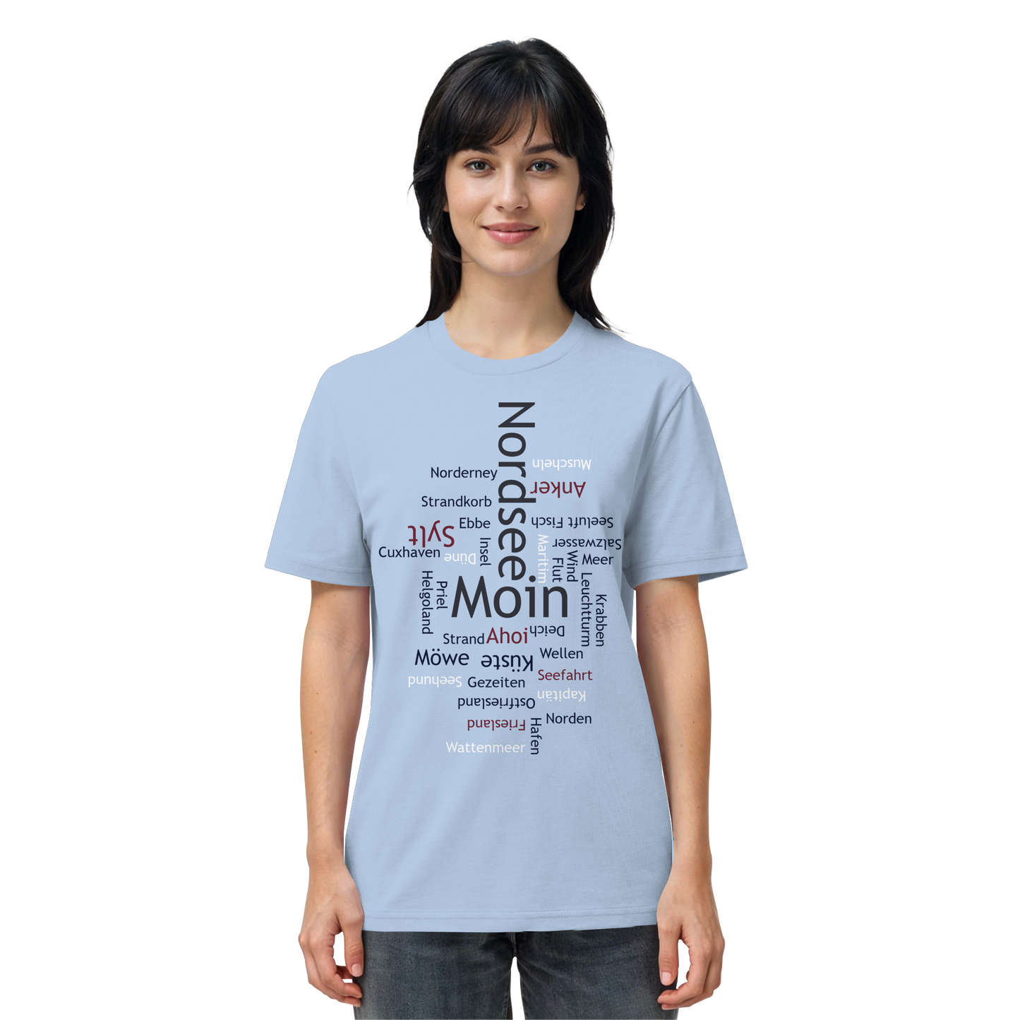 Nordsee Wortwolke | Meeresbrise spüren | Unisex Shirt Premium
