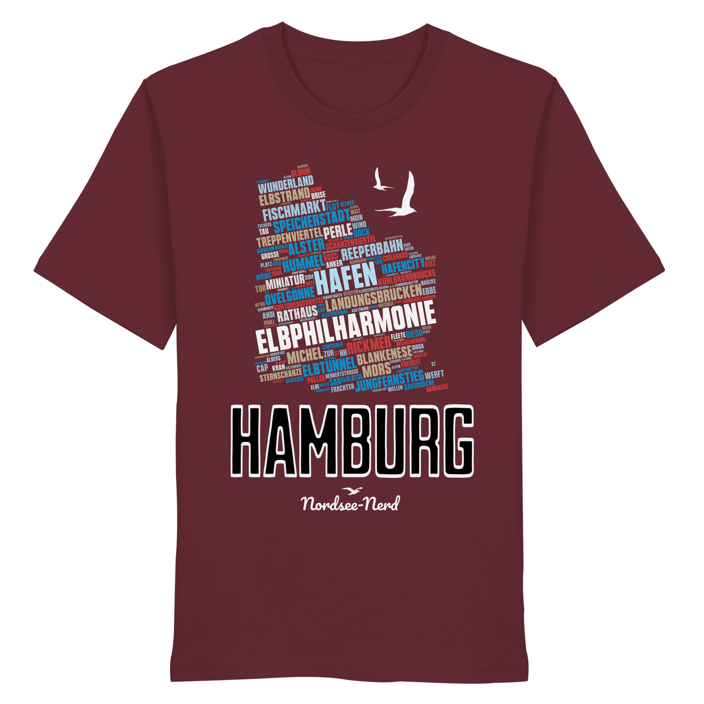 Hamburg  | Wortwolke | Unisex Shirt Premium