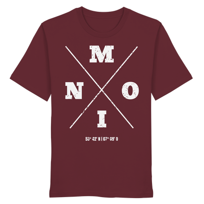 Moin Koordinaten | Heimat im Herzen | Unisex Shirt Premium