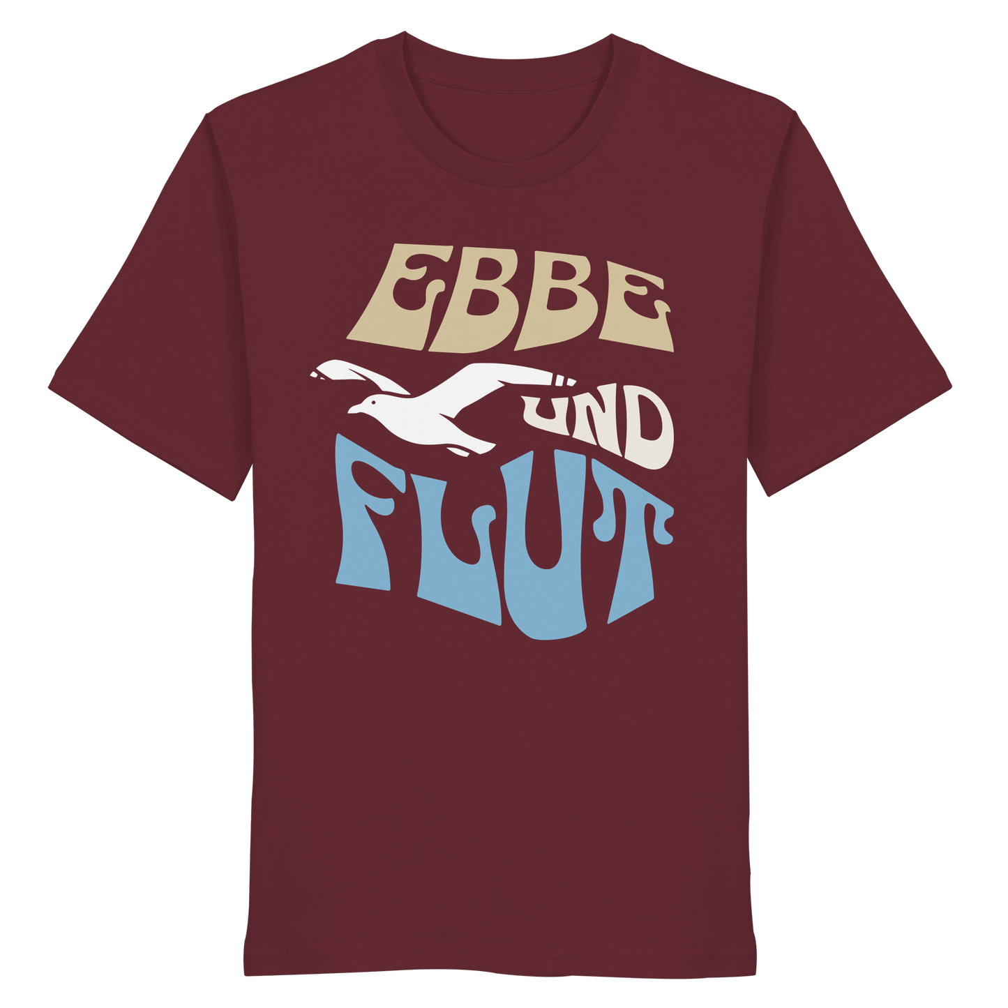 Ebbe & Flut Möwe | Unbeschwertheit genießen | Unisex Shirt Premium