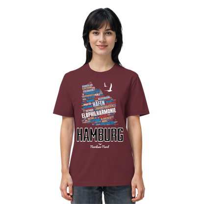 Hamburg  | Wortwolke | Unisex Shirt Premium