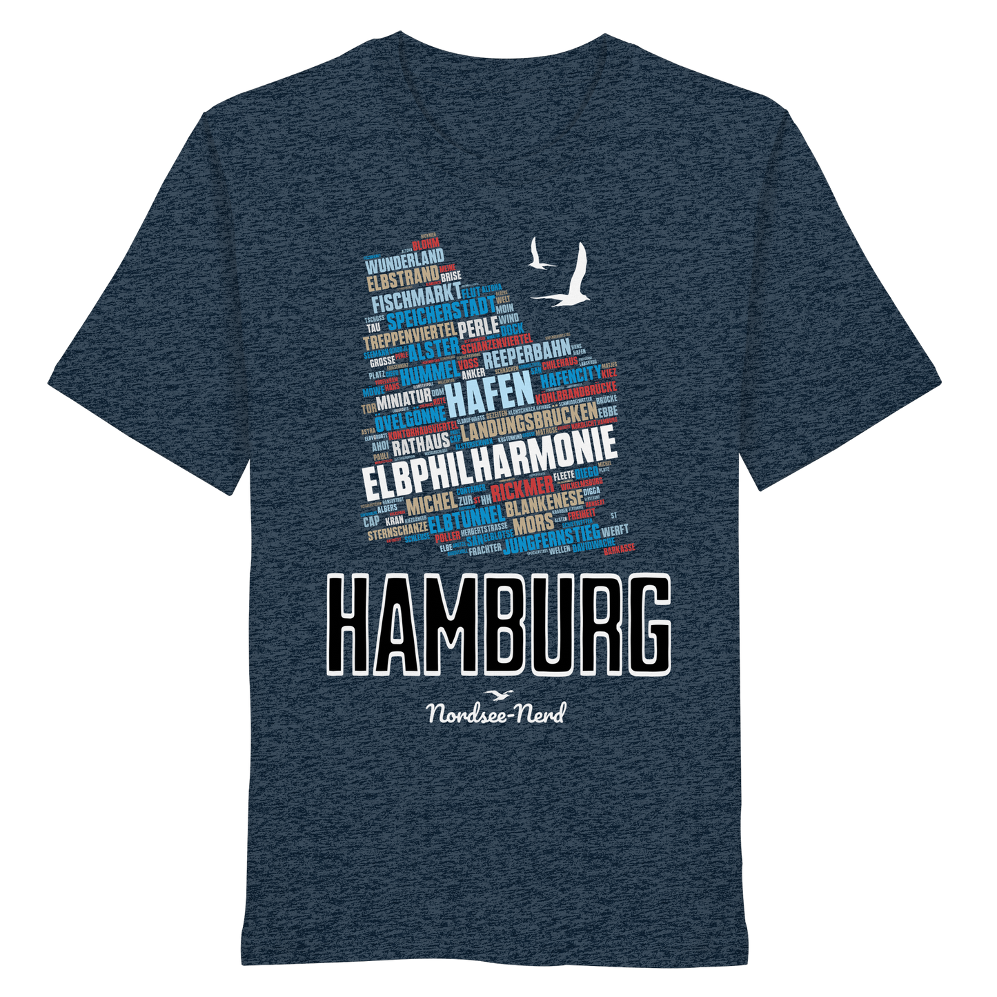 Hamburg  | Wortwolke | Unisex Shirt Premium