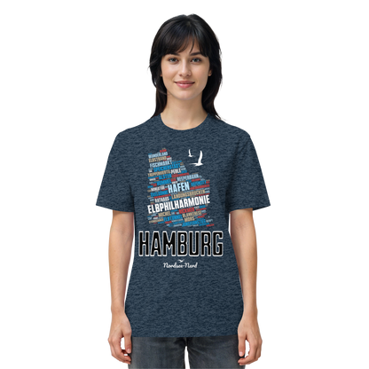 Hamburg  | Wortwolke | Unisex Shirt Premium