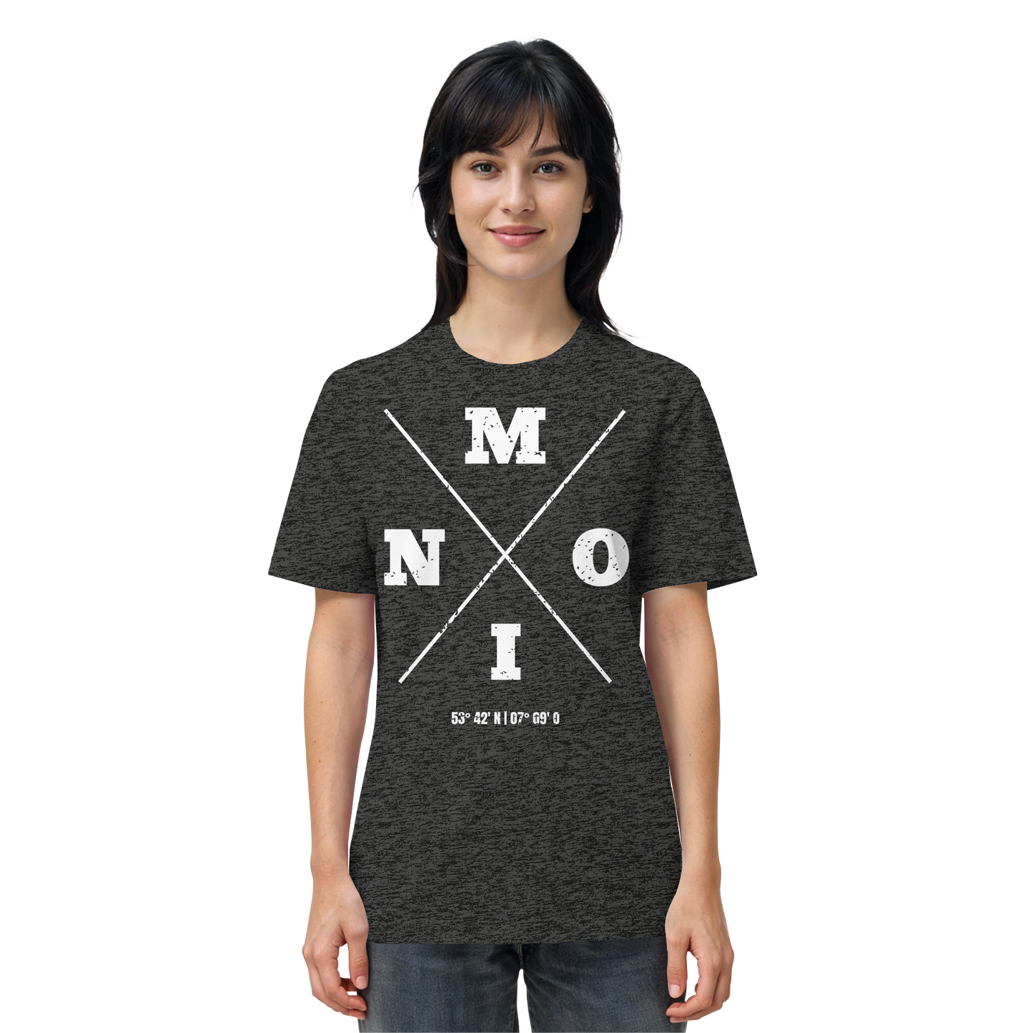 Moin Koordinaten | Heimat im Herzen | Unisex Shirt Premium