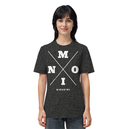 Moin Koordinaten | Heimat im Herzen | Unisex Shirt Premium