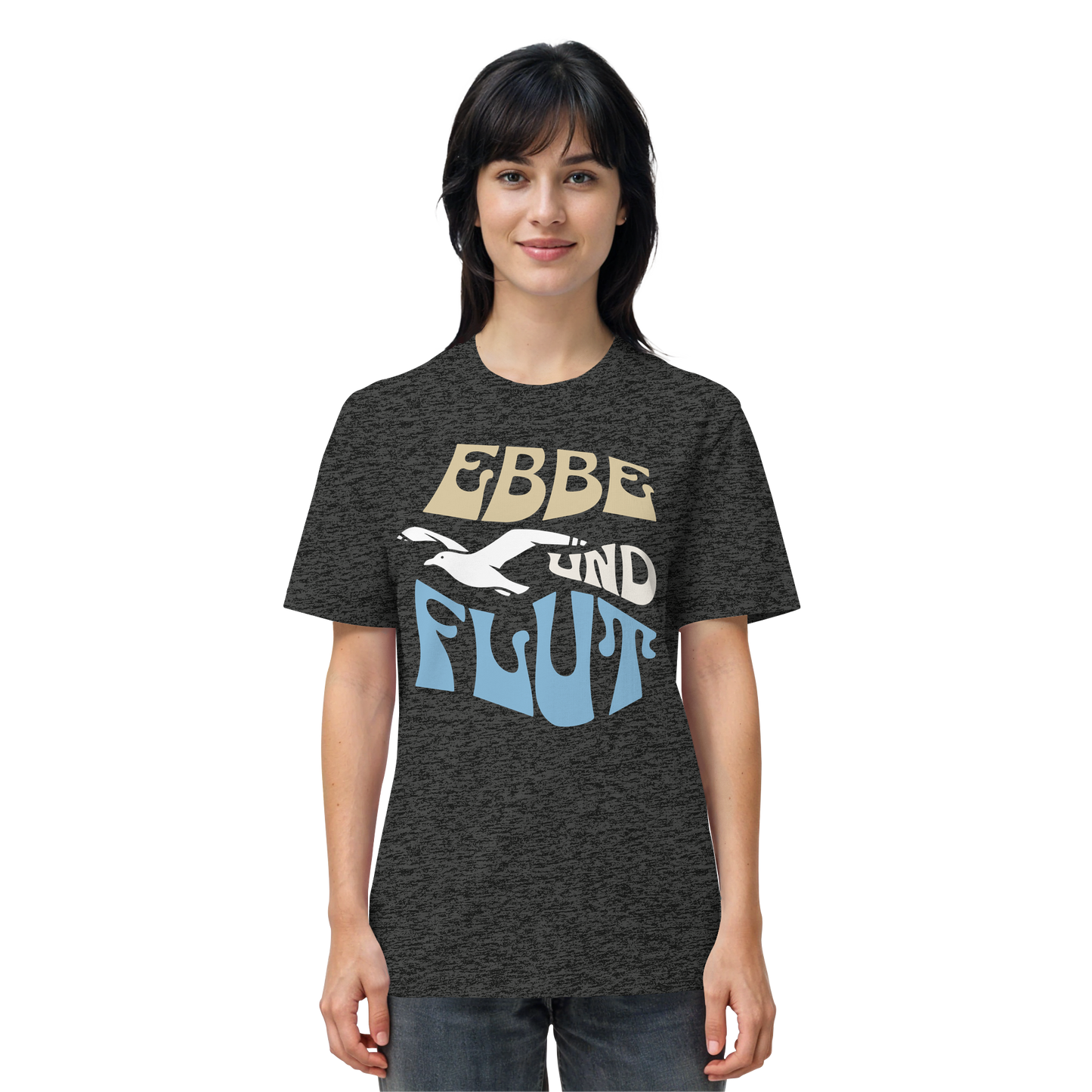Ebbe & Flut Möwe | Unbeschwertheit genießen | Unisex Shirt Premium