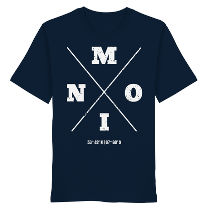 Moin Koordinaten | Heimat im Herzen | Unisex Shirt Premium