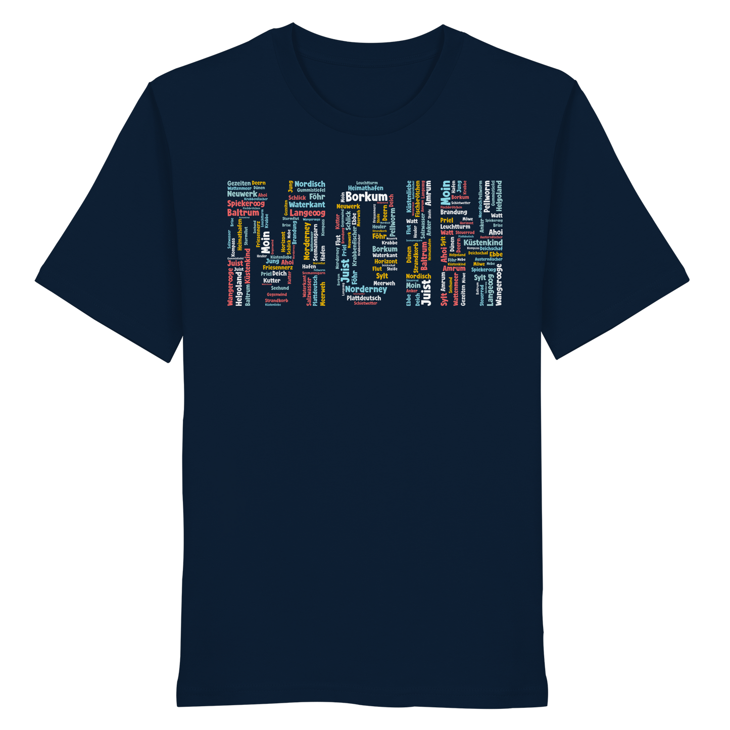 Moin Wortwolke | 100% Bio-Baumwolle | Unisex Shirt Premium