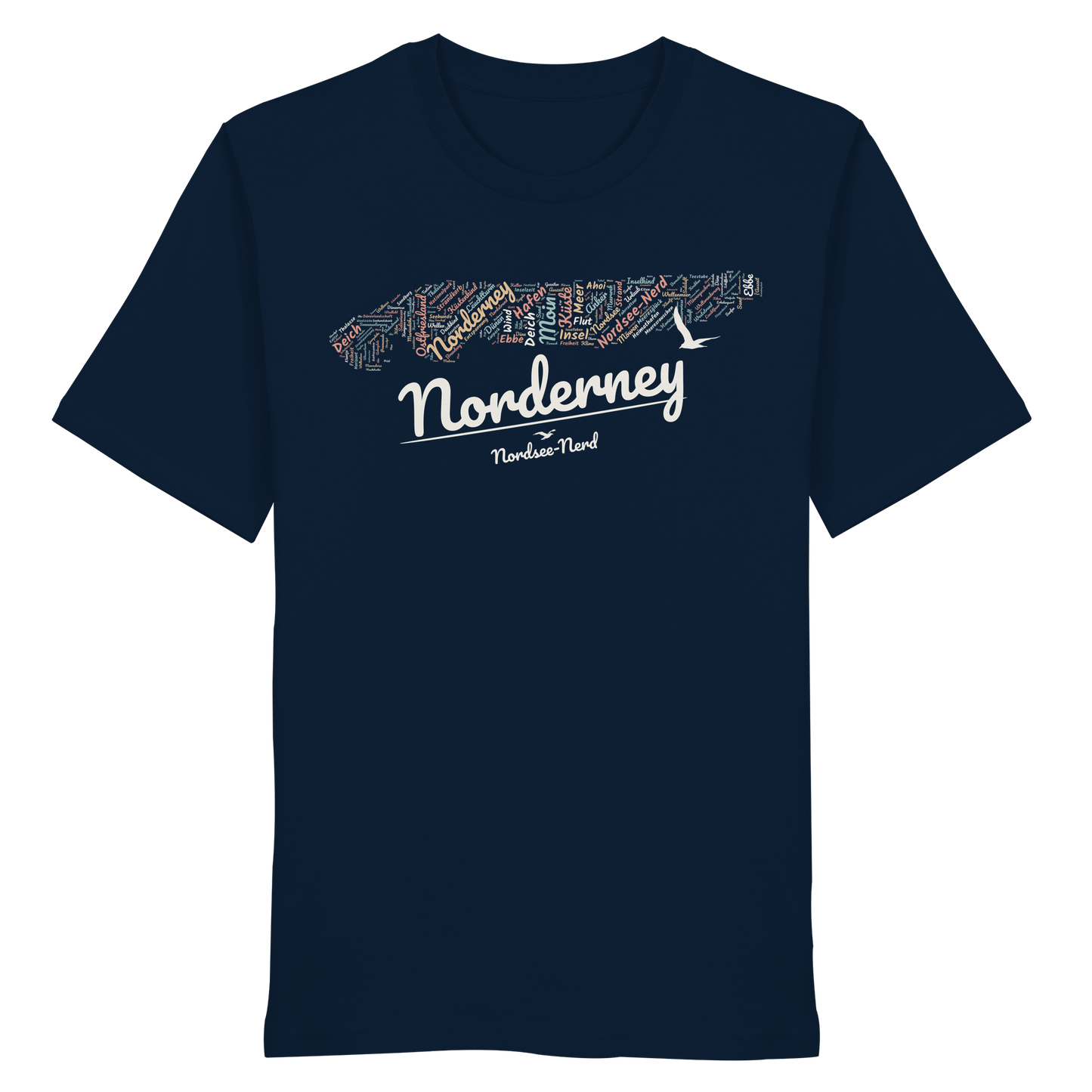 Norderney Wortwolke | 100% Bio-Baumwolle | Unisex Shirt Premium
