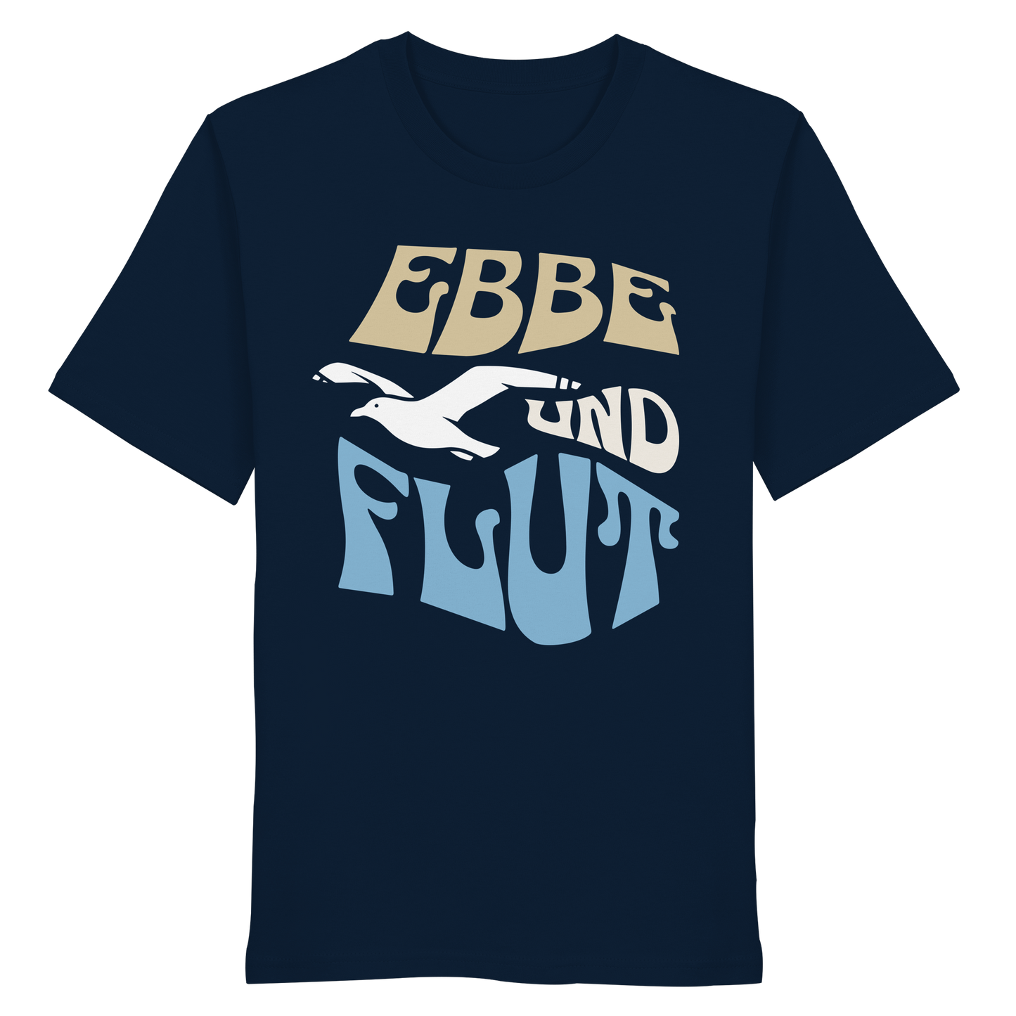 Ebbe & Flut Möwe | Unbeschwertheit genießen | Unisex Shirt Premium