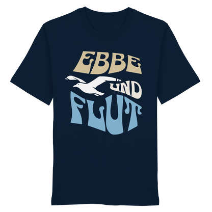 Ebbe & Flut Möwe | Unbeschwertheit genießen | Unisex Shirt Premium
