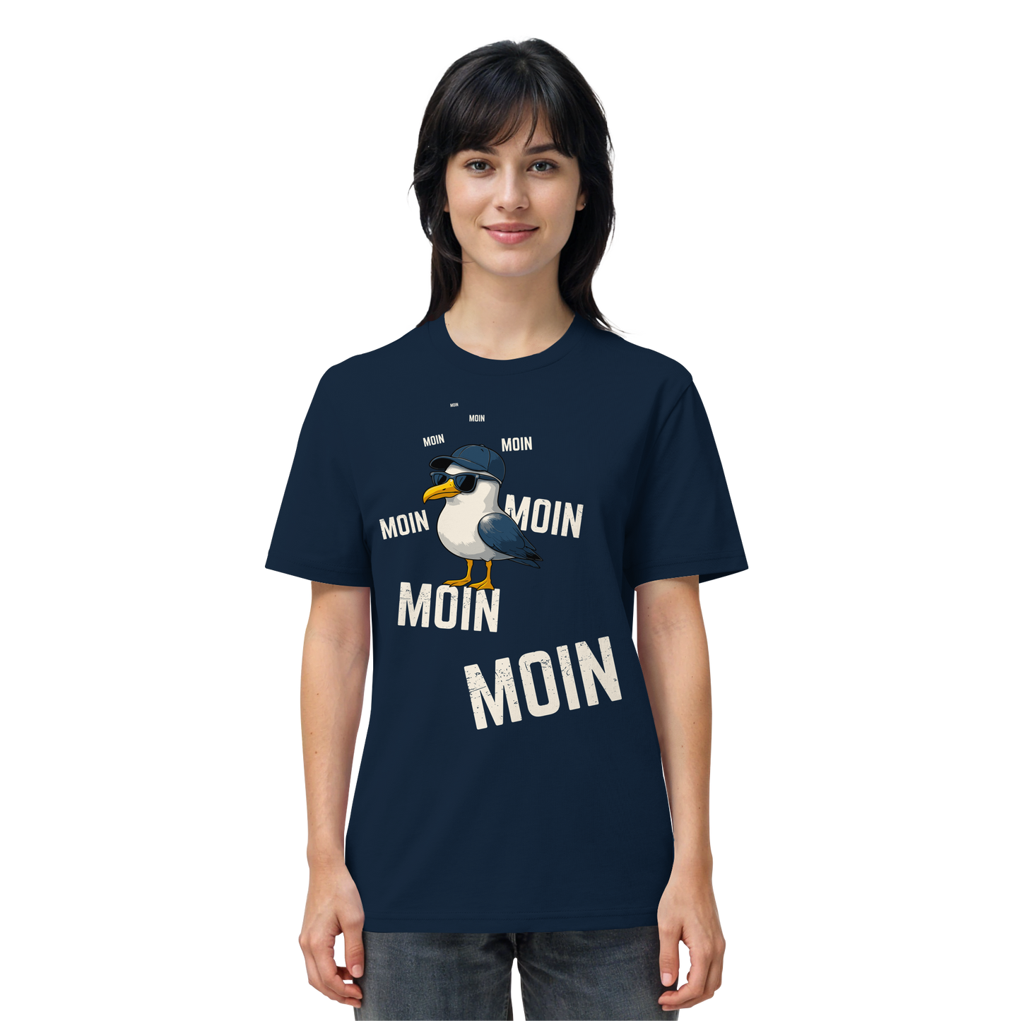 Moin Möwe | Maritimes Lebensgefühl | Unisex Shirt Premium