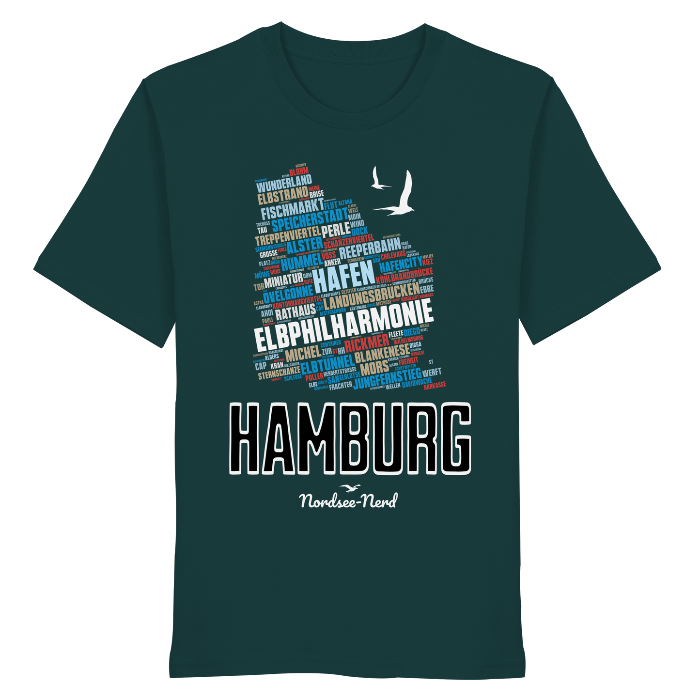Hamburg  | Wortwolke | Unisex Shirt Premium