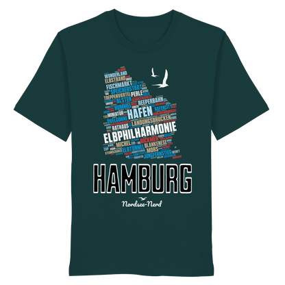 Hamburg  | Wortwolke | Unisex Shirt Premium