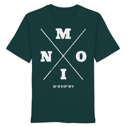Moin Koordinaten | Heimat im Herzen | Unisex Shirt Premium