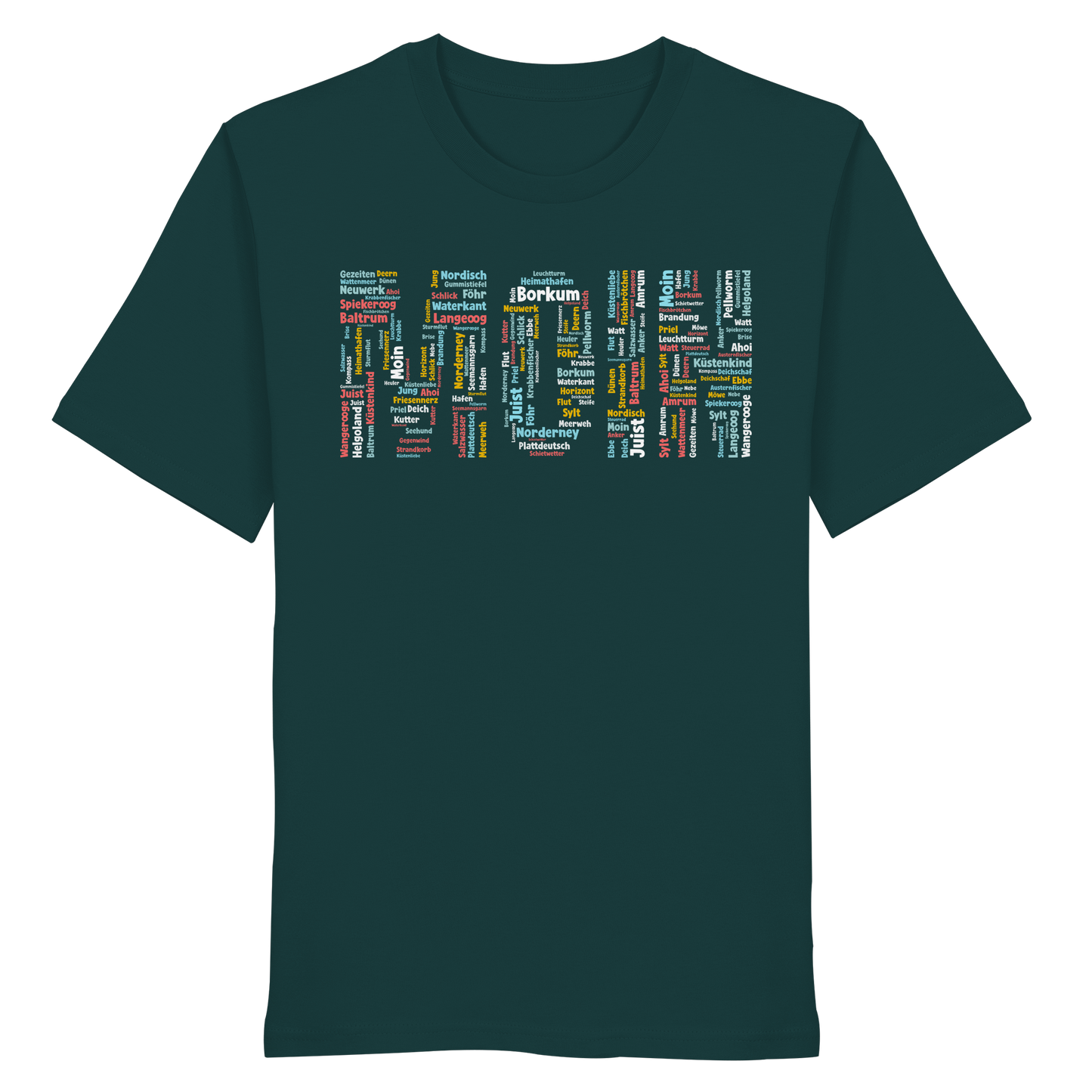 Moin Wortwolke | 100% Bio-Baumwolle | Unisex Shirt Premium