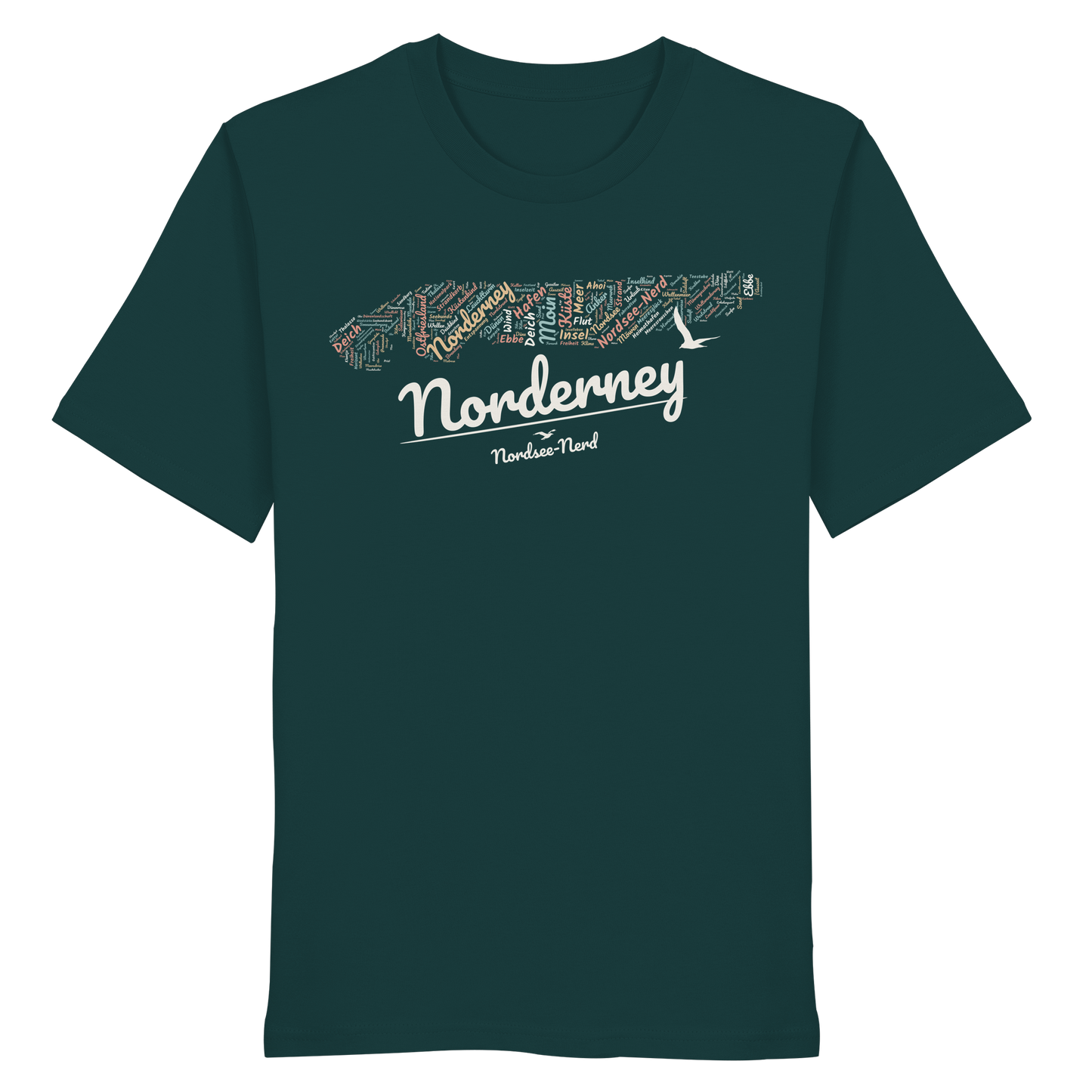 Norderney Wortwolke | 100% Bio-Baumwolle | Unisex Shirt Premium