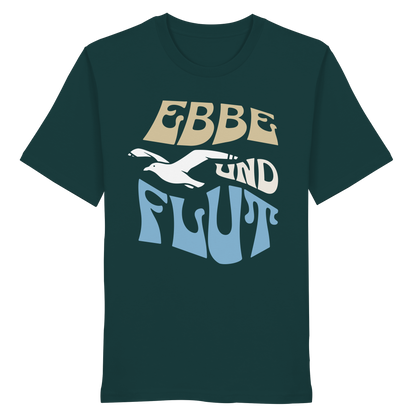 Ebbe & Flut Möwe | Unbeschwertheit genießen | Unisex Shirt Premium