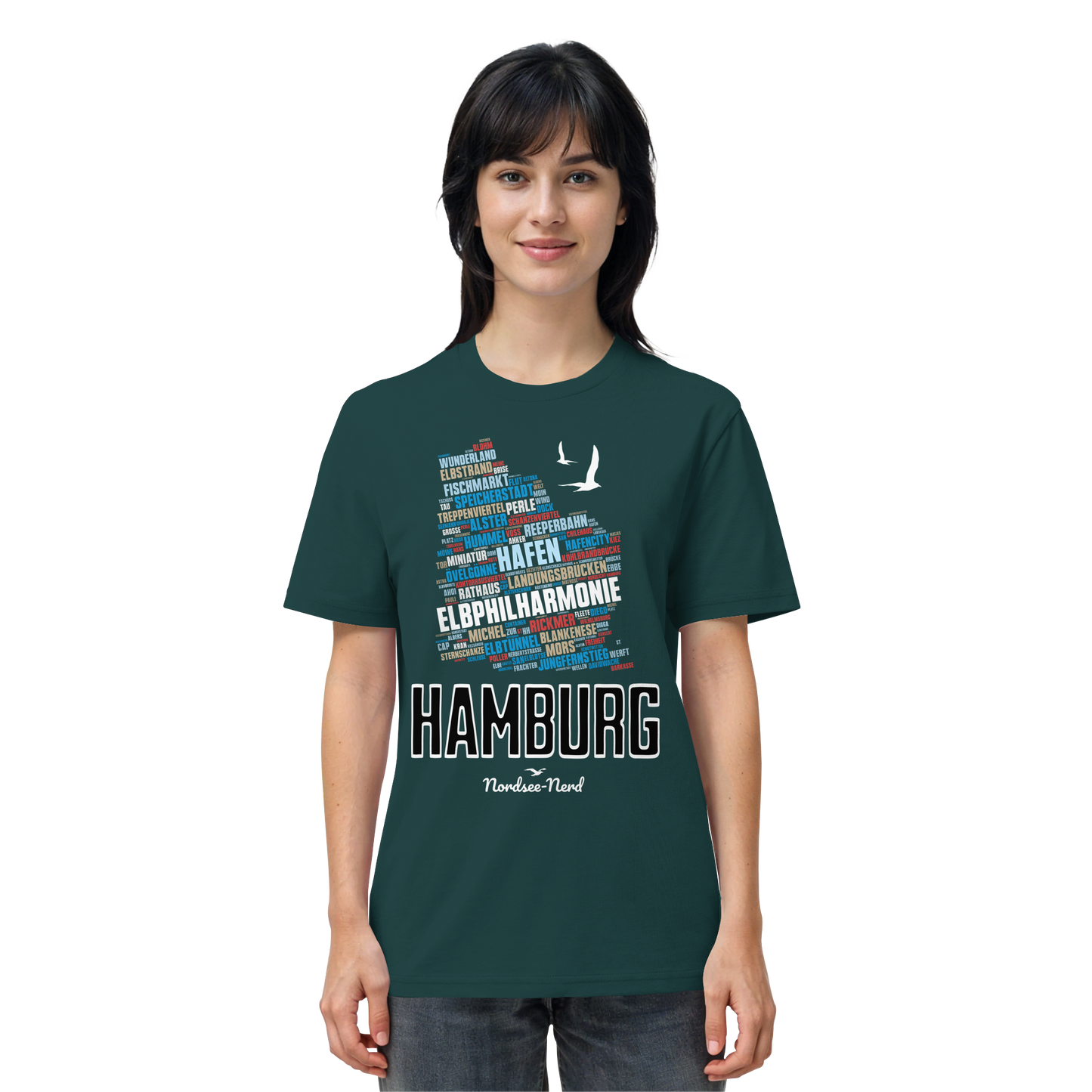 Hamburg  | Wortwolke | Unisex Shirt Premium
