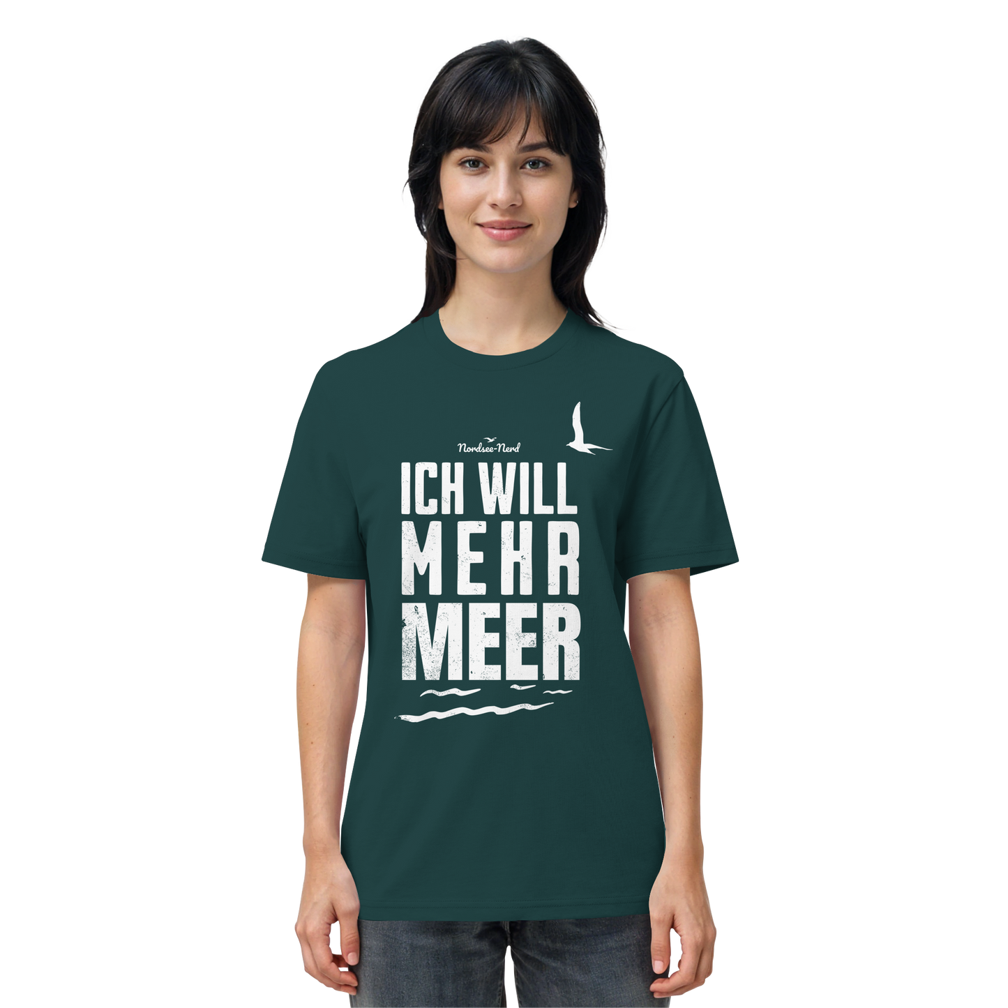 Ich will mehr Meer | Küstenhumor | Unisex Shirt Premium