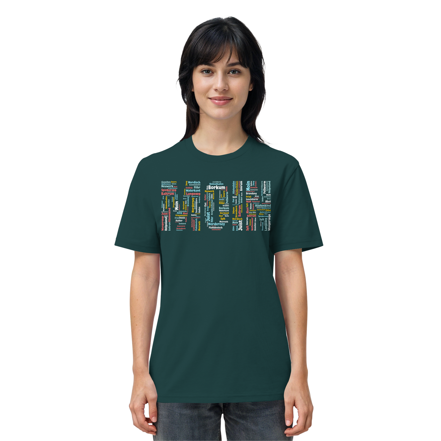 Moin Wortwolke | 100% Bio-Baumwolle | Unisex Shirt Premium