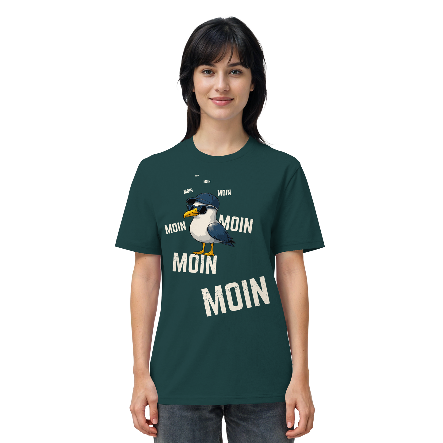 Moin Möwe | Maritimes Lebensgefühl | Unisex Shirt Premium