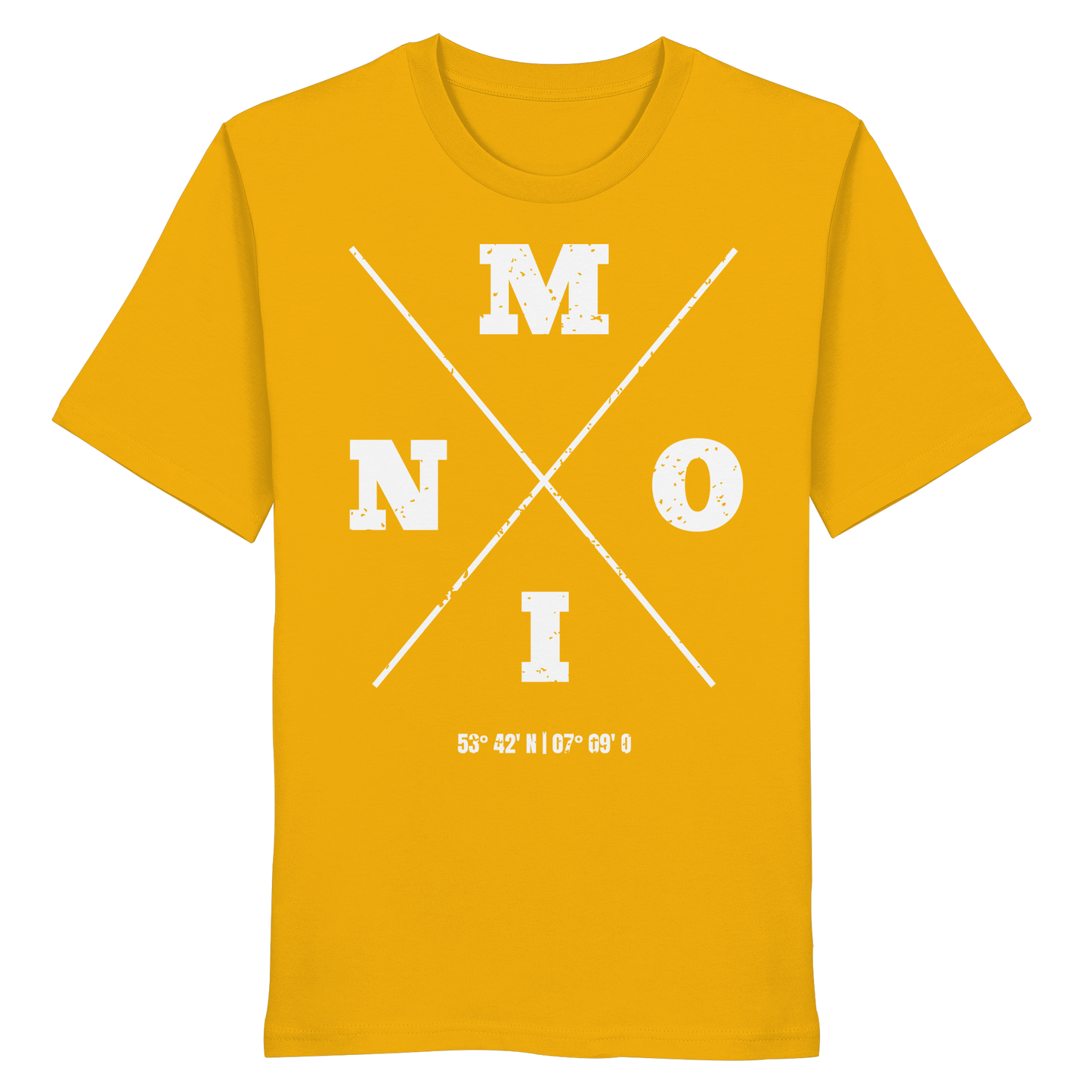 Moin Koordinaten | Heimat im Herzen | Unisex Shirt Premium