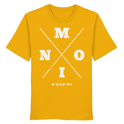 Moin Koordinaten | Heimat im Herzen | Unisex Shirt Premium