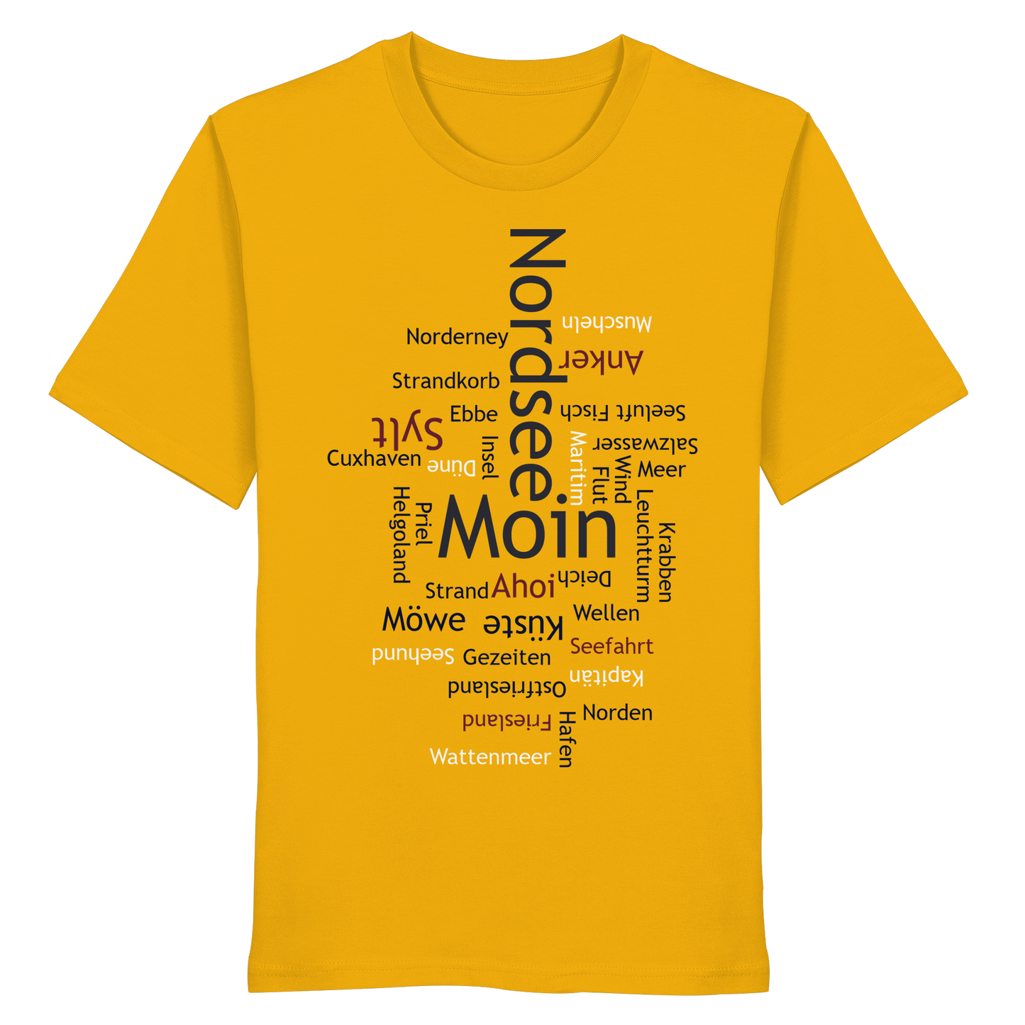 Nordsee Wortwolke | Meeresbrise spüren | Unisex Shirt Premium