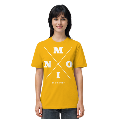 Moin Koordinaten | Heimat im Herzen | Unisex Shirt Premium
