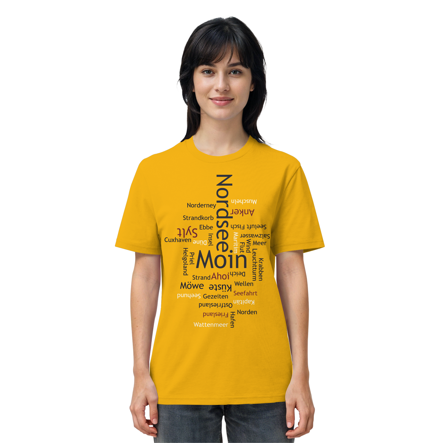 Nordsee Wortwolke | Meeresbrise spüren | Unisex Shirt Premium